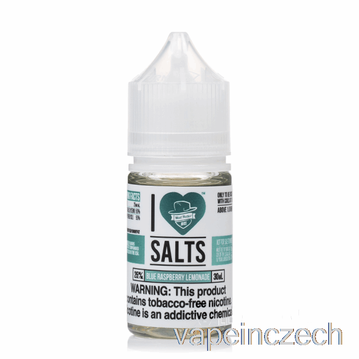 Modrá Malinová Limonáda - Miluji Soli - 30ml 25mg Vape Bez Nikotinu